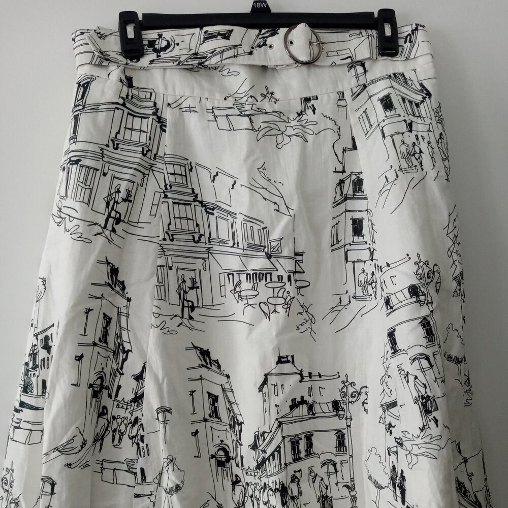 Zapelle Cafe Scene Skirt